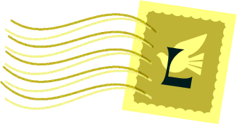 lokki postal card stamp